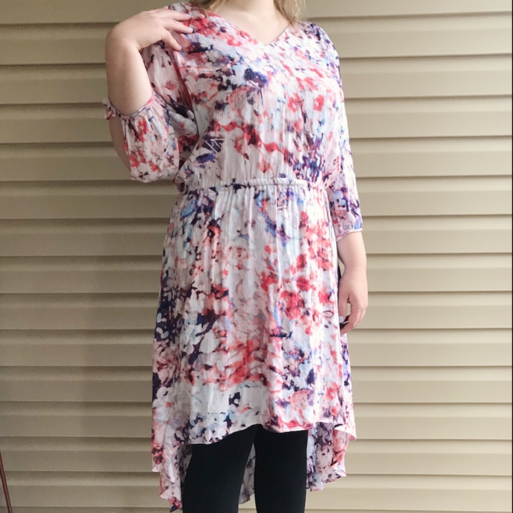a.n.a. Floral Dress